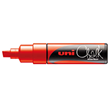 Uni Wet Erase Liquid Chalk Marker 8.0mm Chisel Tip Red PWE8K
